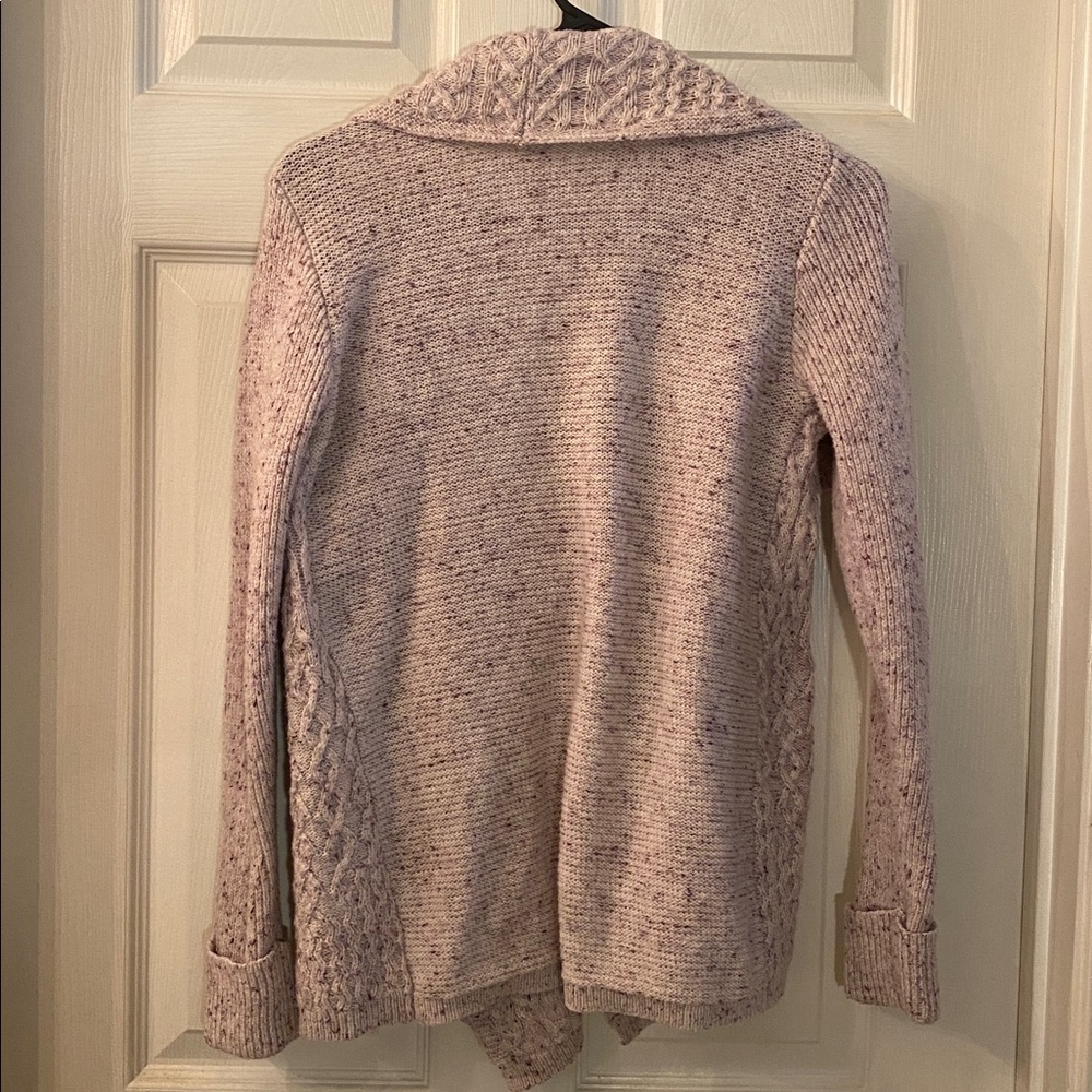 Knox Rose Women's Light Pink Purple Cardigan Sweater - Picture 8 of 10